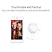 Cyxus [Clip to The Device] Round Portable Mini Spot Self Fill Light Selfie Spotlight Flash 9 LEDS, Night Using For Any Cell Phone Tablets Apple iPhone 6 Plus/6s/6Plus/5s/5 (NO Install Any APP) (white)