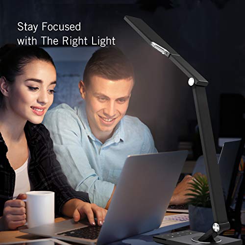 TaoTronics TTDL16 Stylish Metal LED Desk Lamp, Office Light with 5V/2A