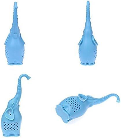 2 Pack,Silicone Tea Infuser, Elephant Tea Infuser Filter Loose Leaf Herb Spiece Filter for Tea &amp; Coffee Drinkware,Blue