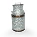 Barnyard Designs Large Rustic Galvanized Tin Milk Can, Jug | Vintage Rusty Distressed Farmhouse Vase, Country Primitive Home Decor, 14.5