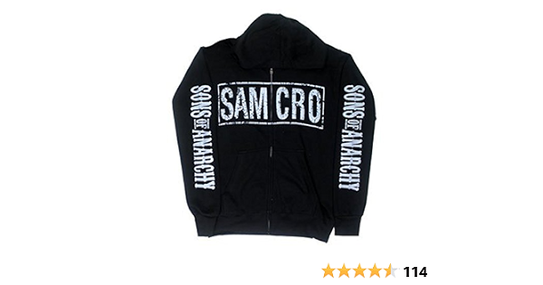 Amazon.com: Sons of Anarchy Samcro Logo Sudadera con capucha, S, Negro :  Ropa, Zapatos y Joyería