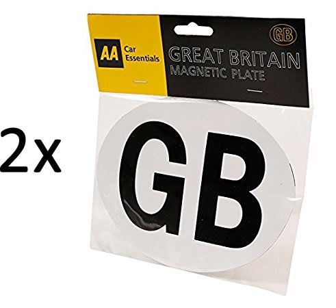 2x **GENUINE** AA FULLY MAGNETIC GB STICKER