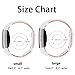 POY Replacement Bands Compatible for Fitbit Charge 2, Adjustable Breathable Wristbands with Air Holes Straps, Small White Pink