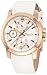 Kenneth Cole New York Women's KC2695 Chronograph Rose Gold Tone Bezel White Leather Strap Watch