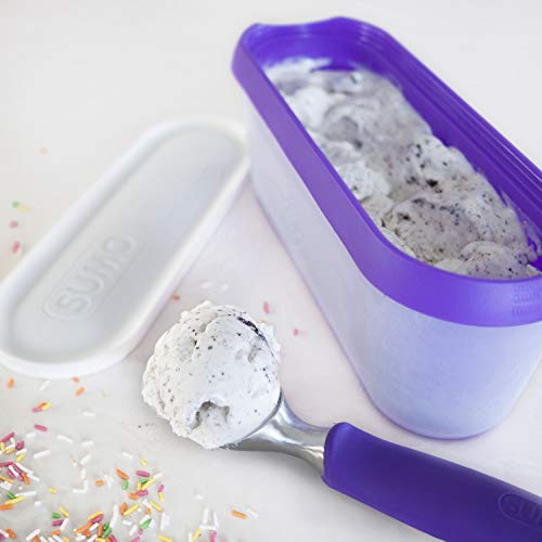 SUMO Homemade Ice Cream Containers: Insulated Tub. Dishwasher Safe. 1.5 Quart (1-Pack, Purple)