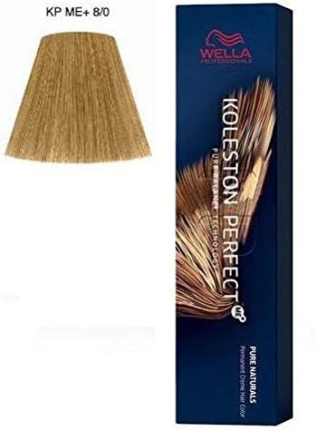 Wella Koleston Perfect Me+ 8/0, Light Blonde, 60 ml, Color 8/0, 60 ml (Pack of 1)