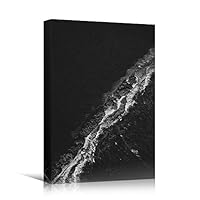 Canvas Wall Art Expressive Landscape Chic Dramatic Duotone Hallway Landscape Mountain Photography - 12x18 inches