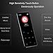 MP3 Player - HonTaseng Portable Sport Bluetooth Metal Music Player with Touch Button, Up to 60 Hours Playback Time, Lossless Sound with Voice Recorder and FM Radio, Expandable 64GB TF Card-Black