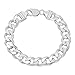 .925 Sterling Silver Cuban Link Curb Chain, 3mm-14.5mm Necklace/Bracelet, 7