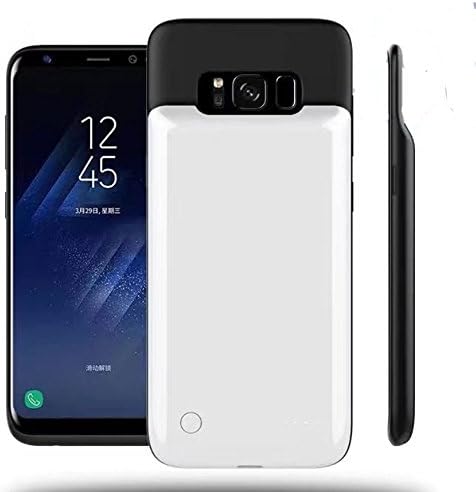 Galaxy S8 Battery Case,4000MAH(5.8inch)Rechargeable External Battery Portable Charger Protective Charging Case,Power Bank Cover for Samsung Galaxy S8(White)