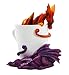 Ebros Amy Brown Tea Cup Night and Day Dragon Twin Hatchlings Collector Figurine Teacup Dragons Statue Collectible Fantasy Myths and Legends Shelf Desktop Decor Sculpture