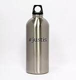 #justis - Hashtag Silver Water Bottle Small Mouth 20oz