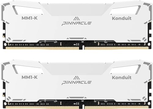 Timetec Pinnacle Konduit 16GB Kit(2x8GB) DDR4 XMP2.0 Overclocking 1,35 V Dual Rank kompatibel für AMD und Intel Desktop Gaming PC Speichermodul - Weiß
