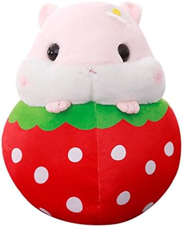 Bescita 12.6'' Cute Hamster Plush Stuffed Animal Toys Fruit Hamster Kawaii Stress Reliever Toy (A)