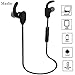 Maxbo® Bluetooth Headphones V4.1 Wireless Hands-free Sport Headphones Stereo In-Ear Headset with Microphone for Apple Samsung HTC LG Sony Bluetooth Smart Cell Phones/Devices (Black)