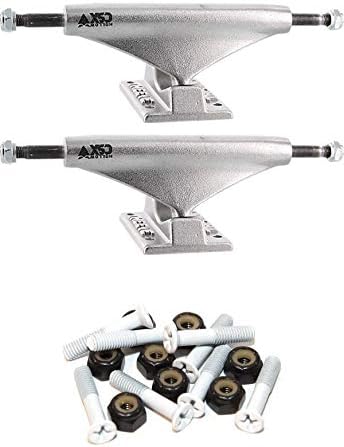 Theeve CSX Hollow Raw Skateboard Trucks - 5.25" Hanger 8.0" Axle with 1" White Hardware