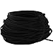 GoFriend 25 Yards Suede Cord Lace Faux Leather Cord Jewelry Making Beading Craft Thread String- 3mm Width (Black)