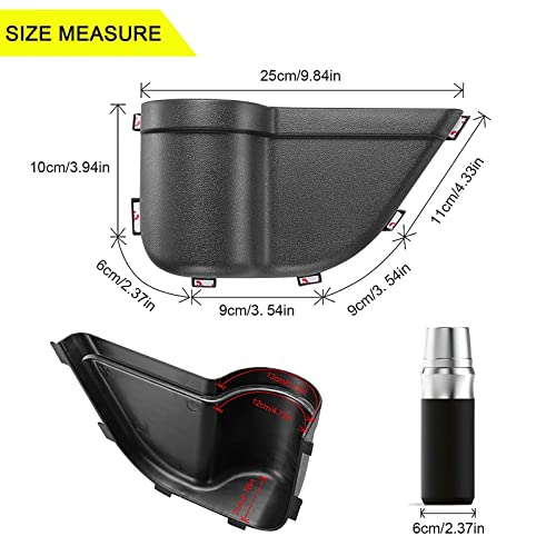 CALBEAU Front Door Side Insert Storage Pockets Box, 2PCS Door Storage