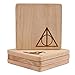 Harry Potter Wood Coasters, Harry Potter Gifts for Women, Harry Potter Birthday Gifts, Harry Potter Set of 4, Harry Potter Decor, Harry Potter Party Decorations, Harry Potter Party Decor