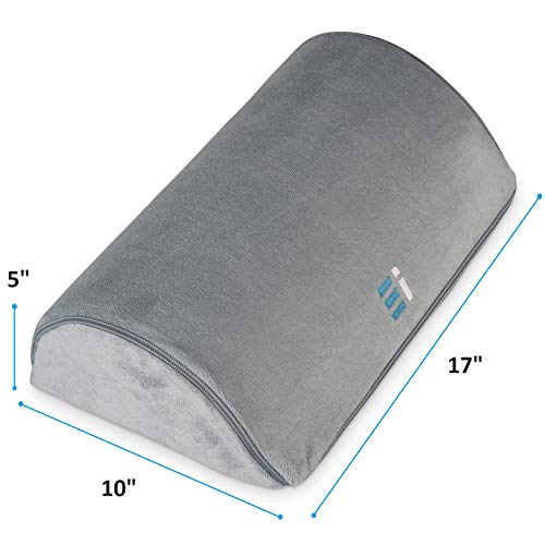 Office Foot Rest Under Desk: New Ergonomic Footrest Cushion w/Angled Half Cylinder Design for Optimum Leg Clearance: Compact & Supportive Foot Stool Under Desk Foot Rest Home Office Accessories