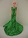 Awe Inspiring Green Sequined Mermaid Gown Made to Fit Barbie Doll