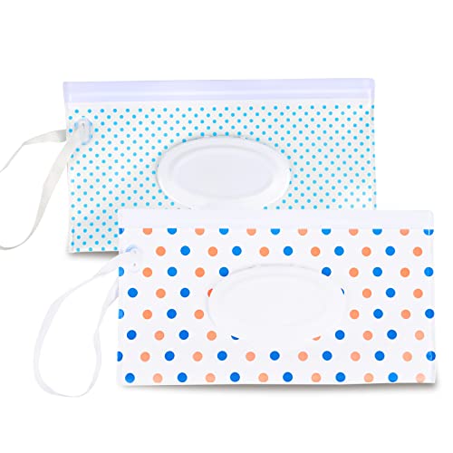 Fnydvis Baby Wipe Dispenser,Refillable Wipe Holder,Portable Wipes