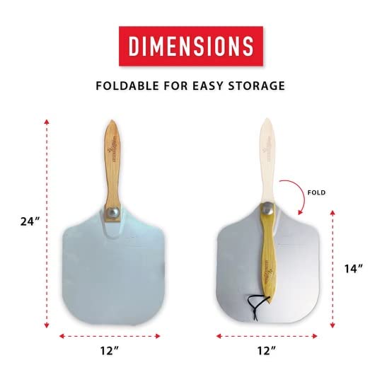 YuanKanJu Arsenal Kitchen Pizza Peel Metal Pizza Peel Pizza Paddle