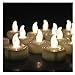 AGPtEK® 24 PCS LED Lights Battery-Operated flameless Candles Lights for Wedding Birthday Party - Warm White
