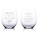 Game Of Thrones Wine Glasses - Mother of Dragons & That's What I Do I Drink And I Know Things - Set of 2 - Stemless Glass 15 OZ