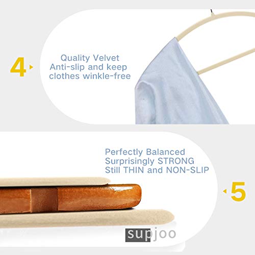 Premium Velvet Hangers - No Shoulder Bumps Suit Hangers with Chrome Hooks,Non Slip Space Saving Clothes Hangers,(Pack of 50) Heavyduty,Rounded Hangers for Sweaters,Coat,Jackets,Pants,Shirts,Dresses
