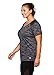 RBX Active Women's Plus Size Printed Short Sleeve V-Neck T-Shirt Black/White 3X