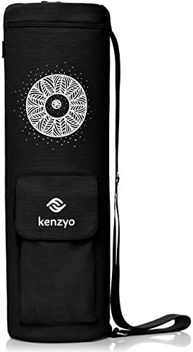 Kenzyo Yoga Mat Bag and Carrier - with Multi-Functional Storage Pockets, Adjustable Shoulder Strap, 4 Air Vents and Full Zip for Easy Access