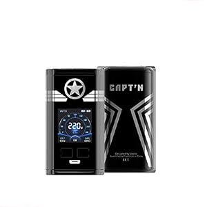 Vaptio CAPT’N Kit 220W Elektronische Zigaretten Ohne Nikotin und Tabak frei (schwarz mod)