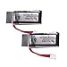 Wwman 2pcs 3.7V 350mah Batteries for UDI U818A WiFi FPV U845A U945 WiFi Rc Quadcopter Drone Spare Parts Battery
