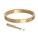 Y.S.M.Y Love Bracelet-Only I Can Unlock Your Heart(19CM For Mens Rose Gold)