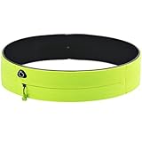 Reehut Running Belt Waist Pack w/ 3 Pockets & Invisible Zipper - Fits for Phones, Card, Keys, Wallet - Great for Gym Workout, Outdoor Exercise, Running, Cycling, Hiking & Jogging - 4 Sizes & 3 Colors