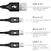 CHAFON Compatible for Multi USB Charge Cable 4 in 1 Charging Cord with Type C,Micro USB Connectors-Nylon Braided(4.1ft/1.25m) [Only Charging]