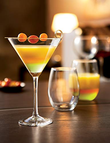 Arc International N7340 Luminarc Cachet 10 Ounce Martini Glass, Set Of 4, Clear