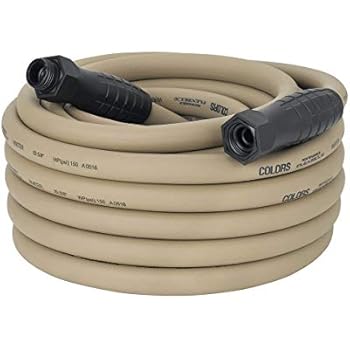 Colors Garden Hose with Swivelgrip, 5/8 in. x 50'., Drinking Water Safe, Brown Mulch - HFZC550BRS, From the Makers of Flexzilla