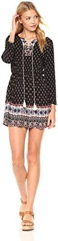 Peace Love Maxi Women's Long Sleeve Lace-Up Dress XX-Large