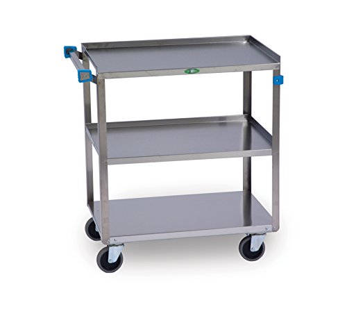 Lakeside 422 Stainless Steel Utility Cart; 500 Lb Capacity, 3 Shelf, 18"X27"