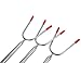 Lememogo Premium Marshmallow Roasting Sticks-(Set of 5) Forks For Outdoor Campfire, BBQ & Hot Dog Roasting - Extra-Long 45