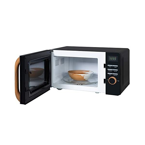 Russell-Hobbs-RHMD714B-N-17L-700w-Scandi-Black-Digital-Microwave-with-5-Power-Levels-Wood-Effect-Handle-Dials-Clock-Timer-Automatic-Defrost-Easy-Clean-8-Auto-Cook-Menus Russell Hobbs RHMD714B-N 17L 700w Scandi Black Digital Microwave with 5 Power Levels, Wood Effect Handle & Dials, Clock…