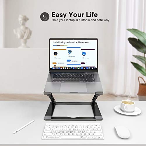 Laptop Stand for Desk, YoFeW Aluminum Laptop Riser Holder, Ergonomic