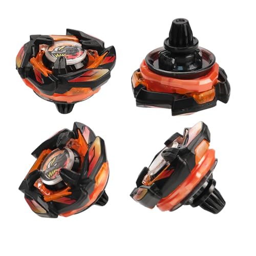 X Kreisel Battle Set, 4 Battle Spinners, 2 Launchers, Gyro Starter Pack for Boys, Kids Toys, Birthday Toys, 6+ (BB213)