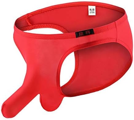 Vickyleb Mens Fashion Sexy Elephant Nose Underpant Briefs Plain G-String Thong Underwear Panties Underwear