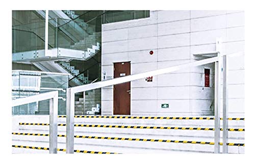 Black and Yellow Floor Marking Tape,Self-Adhesive Flagging Safey Warning Caution Duct Tape for Boundaries and Hazardous Areas(50 Yards x1.88 Inches)