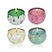 TQQFUN Soy Wax Aromatherapy Scented Candles Gift Set - Jasmine, Rose, Vanilla, Lemongrass for Stress Relief Travel Tin Candle for Home Use, Birthday, Christmas, Girls and Women Gift, Set of 4 primary