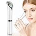Eye Massager,CleanDell Ionic Eyes Facial Massager Wand with 42 ℃ Heated,Dark Circle Remover,Eliminate Eye Bags&Puffy Eye and Anti-Aging Firming Facial (Green Jade Roller) (White2)