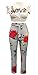 Womens Two Piece Outfits Floral Crop Shirts Top Striped Bodycon Stretch Skinny Pants Jumpsuit